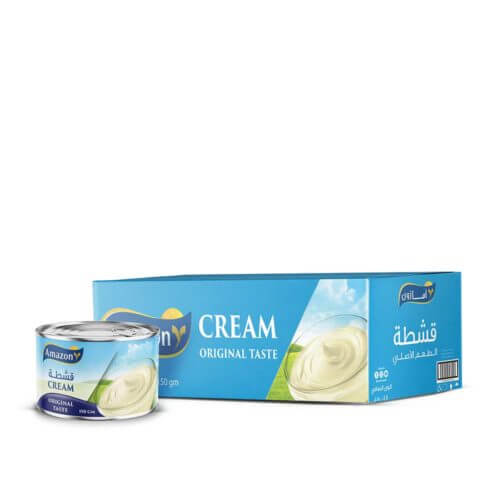 Cream Original Flavor 48x100g by Amazon foods- catering items- cafe and restaurant supply- bulk items- wholesale items- dairy products- buffet